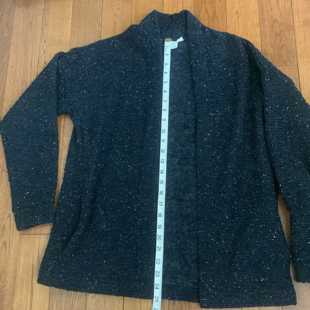 MIG make it good xs Black Open-Front Women's Sweater 79